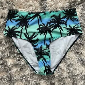 Tropical Palm Tree Bikini Bottom